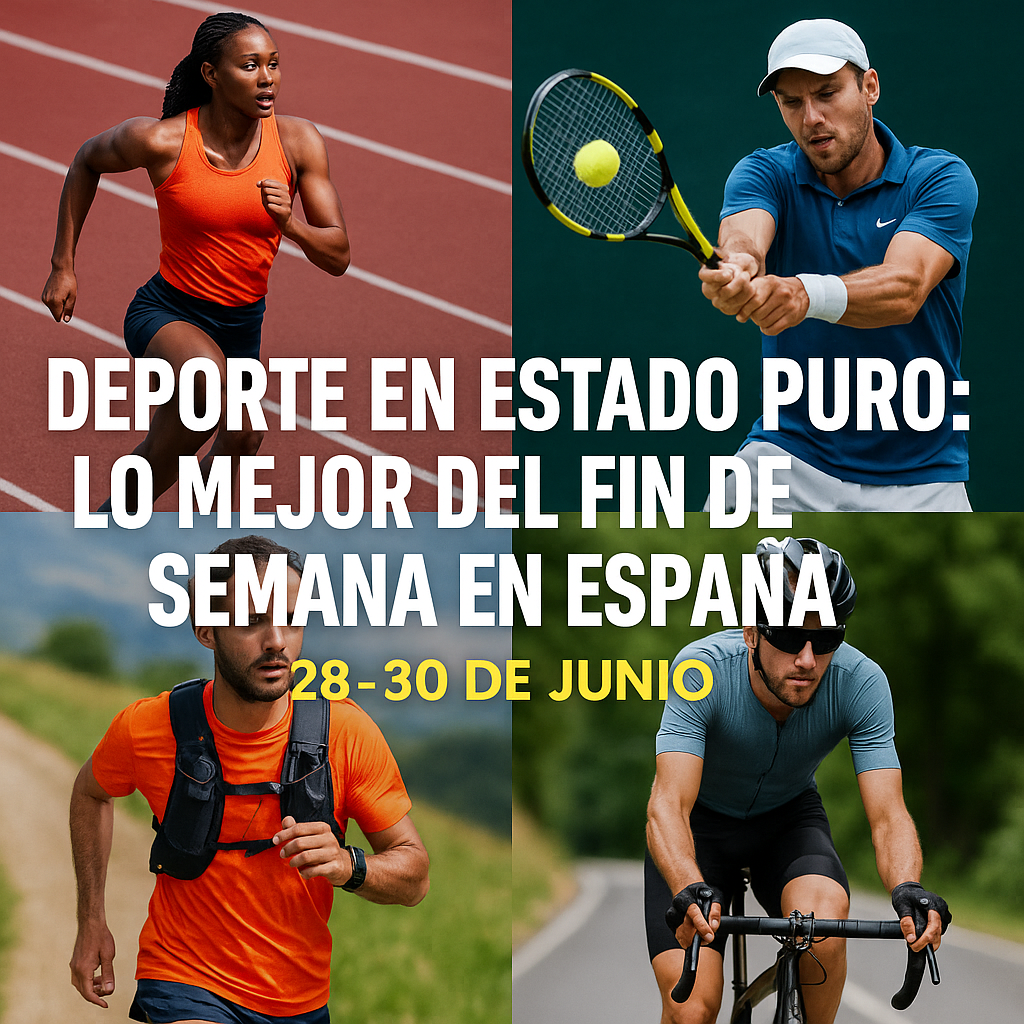 Deporte en estado puro: lo mejor del fin de semana en España (28–30 de junio)