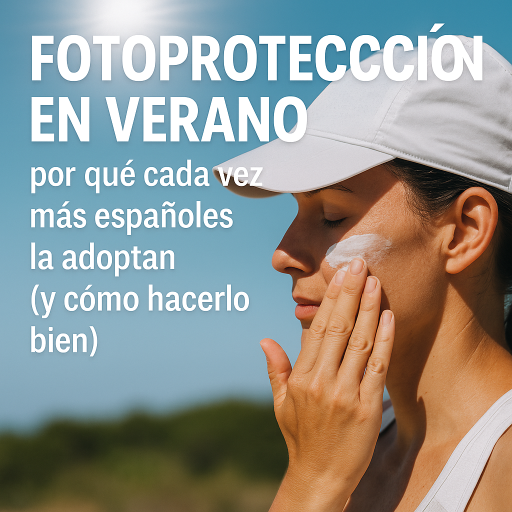 Fotoprotección en verano: por qué cada vez más españoles la adoptan (y cómo hacerlo bien)